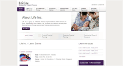 Desktop Screenshot of lifeinc.com.sg